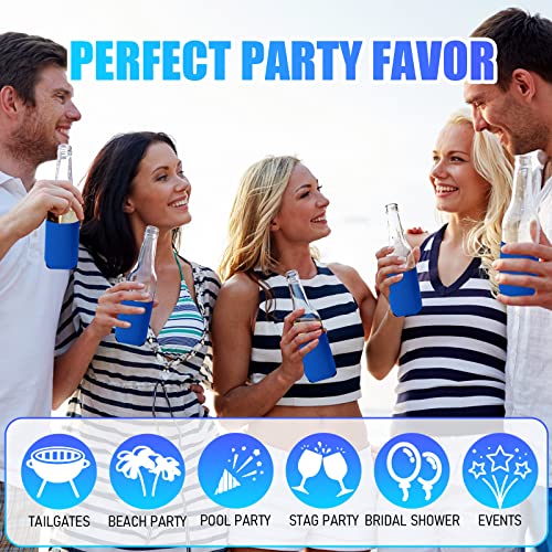 Chengu 100 Pack Blank Beer Can Cooler Sleeves Soft Insulated Reusable Drink Bulk Collapsible Sublimation for Wedding Party...