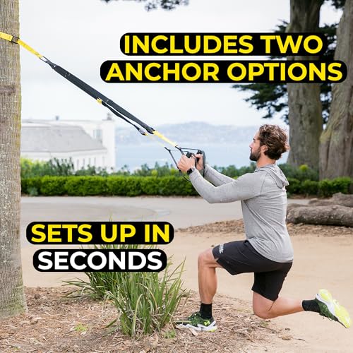 TRX All-In-One Home Gym System – Complete Suspension Training Kit for Strength Training, HIIT & Full-Body Workouts at Home...