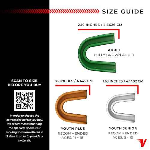 Velocity Champion Youth Mouthguard, 2 Pack, Royal & Red - for Ages 11 to 18 - Ideal for Lacrosse, Football, Hockey, Basketball, Soccer, Boxing, Martial Arts, Field Hockey, and More