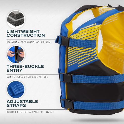 Stohlquist Kids Life Jacket 50-90 lbs - Coast Guard Approved Life Vest - Type III PFD for Boys and Girls - Secure & Adjust...