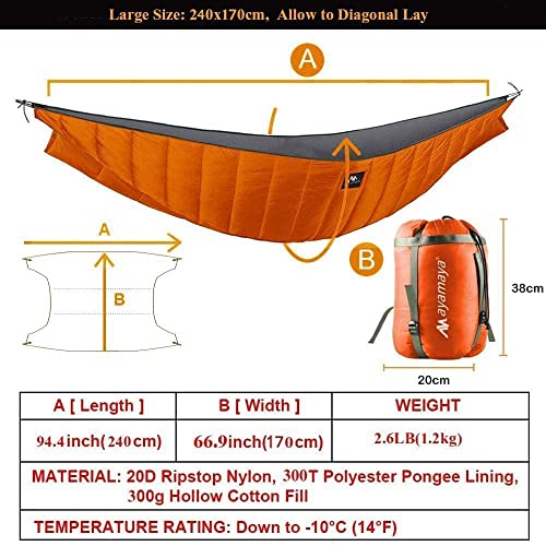 AYAMAYA 4 Season Backpacking Tent and Double Hammock Underquilt