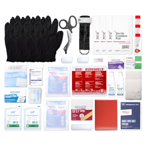 MFASCO First Aid Kit Refill Pack - Meets 2021 ANSI Standard, Class B Supplies, Heavyduty Medifirst Bandages, New Required ...