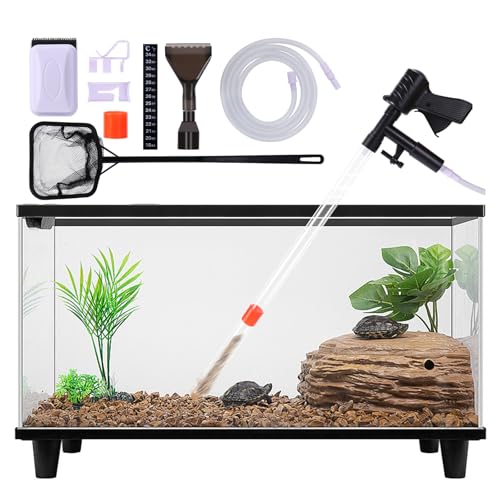 lounginglife Fish Tank Cleaner Kit, Gravel Vacuum for Aquarium, Fish Tank Aquarium Vacuum Gravel Cleaner, Aquarium Siphon ...