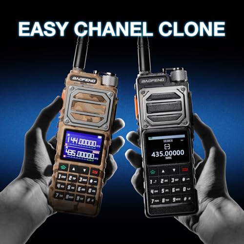 BAOFENG UV-25 PLUS 10W GPS Ham Radio Handheld, Long Range Two Way Radio AM FM NOAA Receiver with 5200mAh Battery USB-C Por...