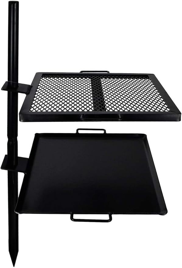 GameMaker Open Fire Cooking Grill – Portable Campfire Grill for Open Flame Cooking, Firepits, Outdoor Fire Rings & Camping...