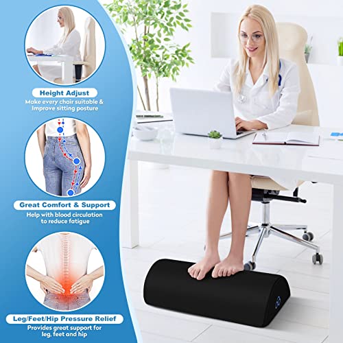 StepLively Foot Rest Ergonomic Pillow for Under Desk at Work, Anti-Fatigue Footrest Support Pillow for Fatigue & Pain Reli...