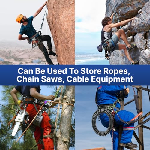 YJNBEST Aluminum Hook for Tree Climber, Quick & Easy One-Hand Removal & Installation of Chainsaws and Tools Inside The Hoo...