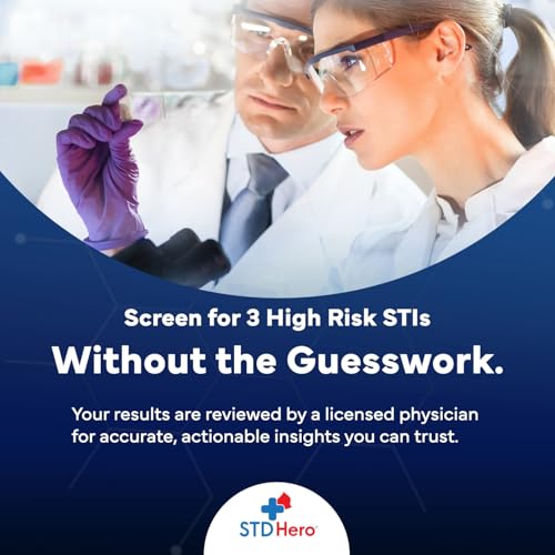 STD Hero At-Home Common STD Test Kit for Women and Men - Test for the Top Four STD's - Includes MGen - Private At-Home Col...