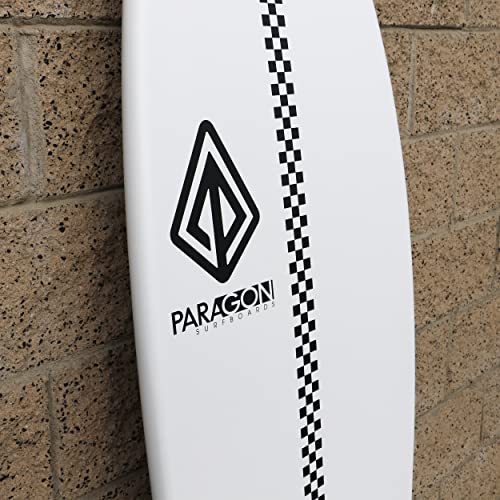 Paragon Surfboards Epoxy Fiberglass Surfboard | Fast, Stylish & Fun Retro Fish Surfboard Ideal to Ride Small to Medium Siz...