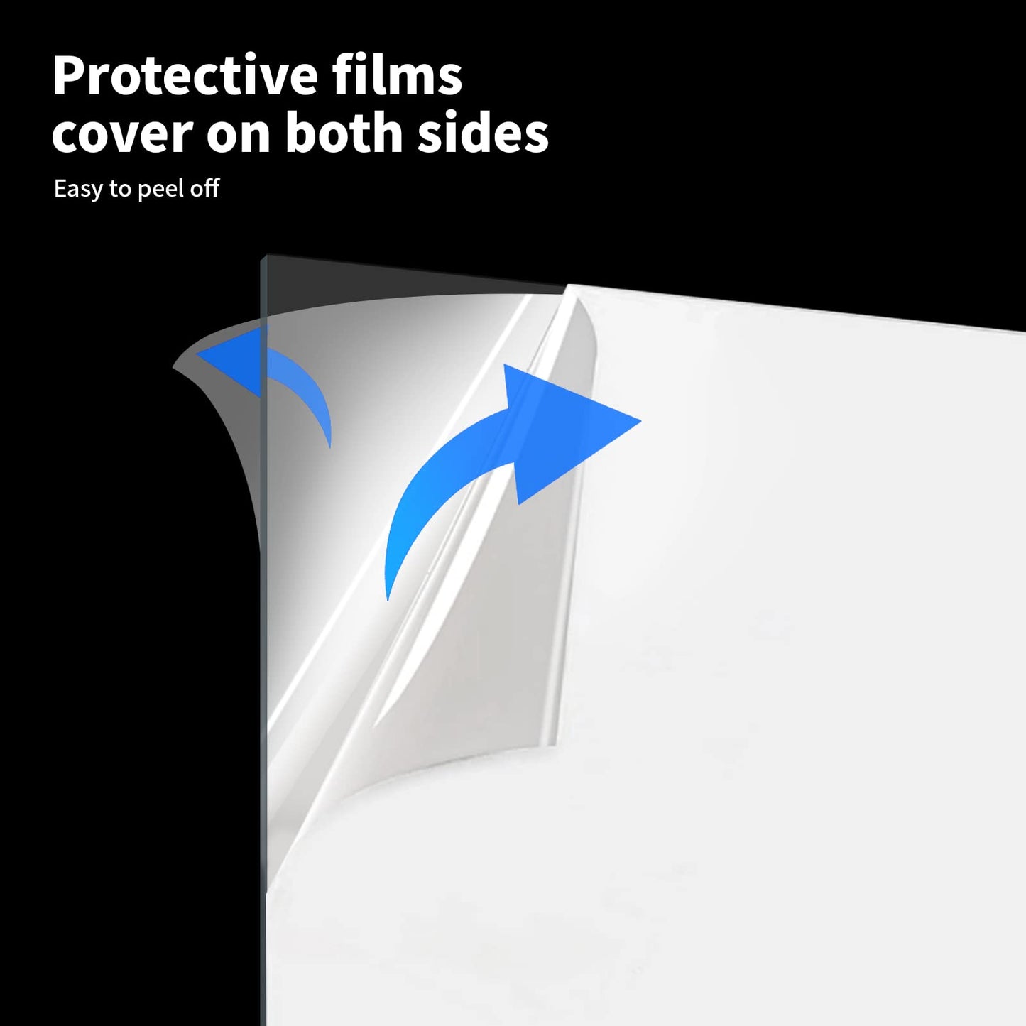 Art3d (2 Pack) 1/8" Thick Plexiglass Sheets - 36" x 24" PET Clear Sheets for Art Design，Craft Projects, Signs, DIY in Home, Wedding, Festival,Party,Office
