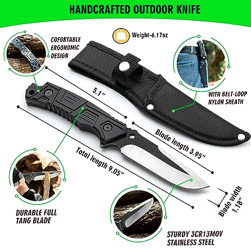 ZENHOSIT Survival Shovel with Camping Axe: Multifunctional Tactical Gear for Outdoor Adventure - 180 Degree Folding Campin...