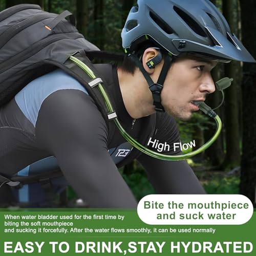 Hydration Bladder, 1.5-2-3L Water Bladder for Hiking Backpack, BPA-Free Leak Proof Water Reservoir Storage Bag, Water Pouc...