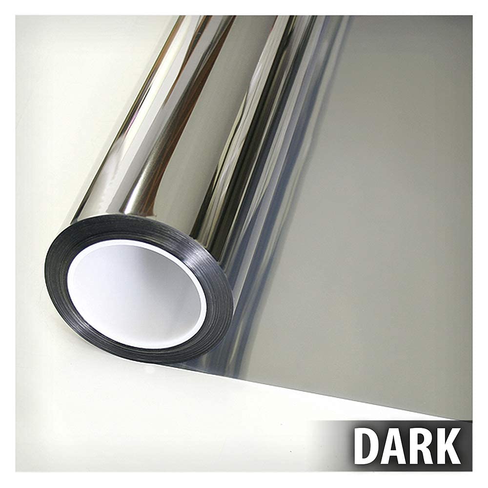 BDF EXS15 Exterior Window Film Daytime Privacy and Sun Control Silver 15 (Dark) - 36in X 7ft