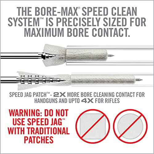 Real Avid Bore Max Speed Jags and Patches Multi Cal Pack ? 10 Jags and 500 Patches for Faster Bore Cleaning with Deeper Surface Contact and Long Lasting Nickel Plated Fit for Handgun & Rifle Calibers