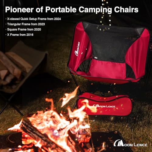 MOON LENCE Portable Camping Chair Backpacking Chair - The 4th Generation Ultralight Folding Chair - Compact, Lightweight F...