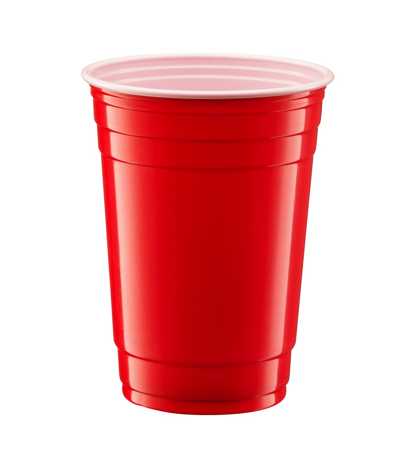 GUSTO [18 oz. - 50 Count] Disposable Plastic Red Cups, Party Drinking Cups for Events and Everyday Use