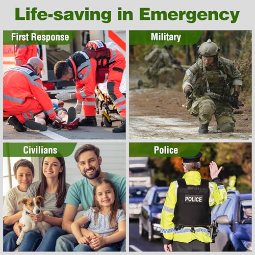 IFAK Trauma Kits, 115 PCS First Aid Kits with 36" Splint Israeli Style Compression Bandage, Survival Emergency Prepare Bag...