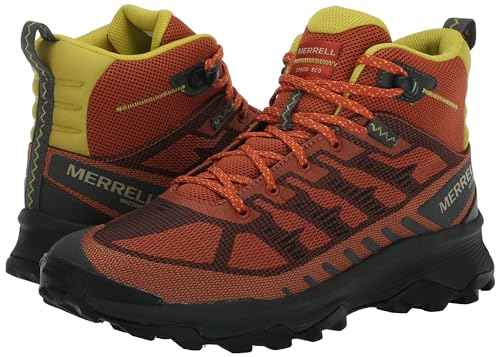Merrell Men's SPEED ECO MID WATERPROOF Hiking Boot, Clay, 7