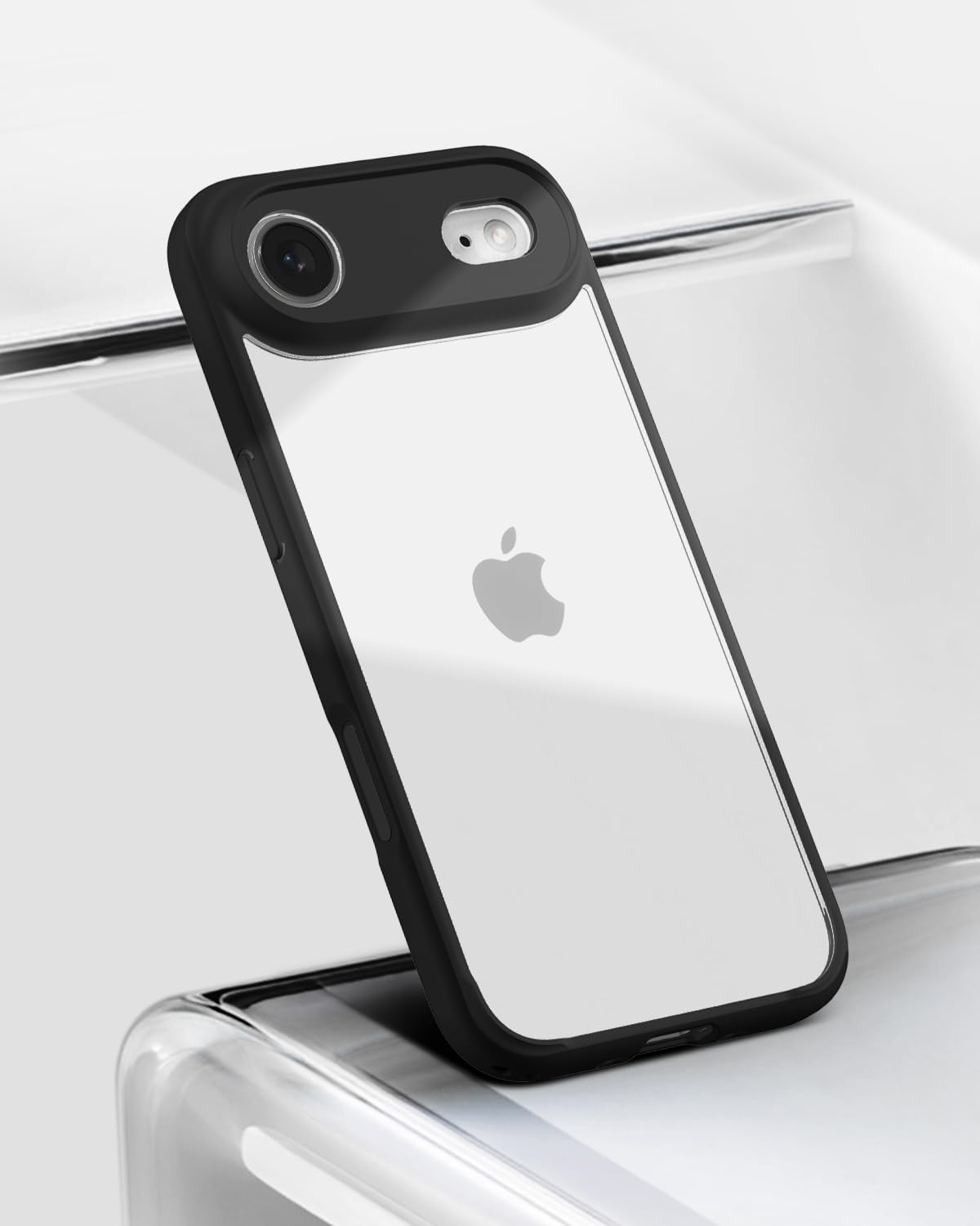 Spigen For Iphone Air Case, Ultra Hybrid [Tpu Covered Camera Control] [Anti-Yellowing] [No Magnet Ring] - Matte Black