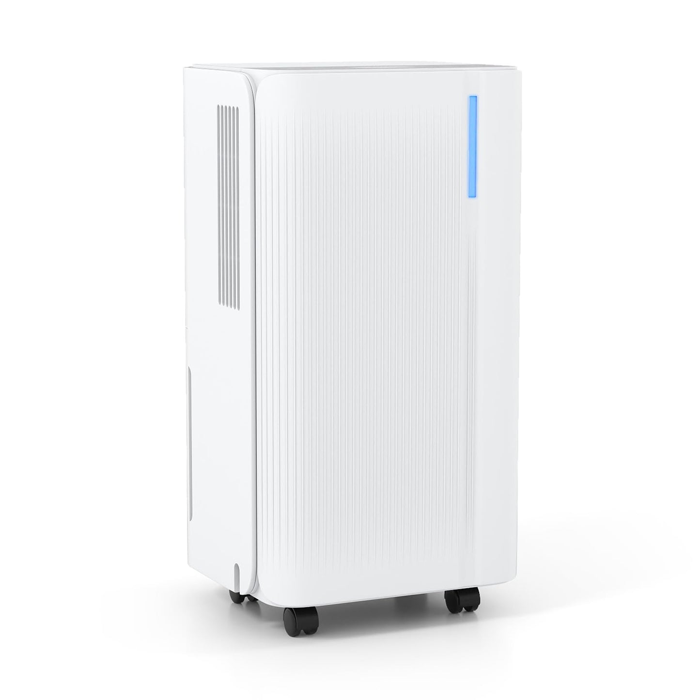 DORTALA 32 Pints Home Dehumidifier, 2000 Sq.Ft Portable Dehumidifiers with Drain Hose and Wheels, 3 Modes, 24H Timer, 3-Color Lights for Bathroom, Bedroom, Basement