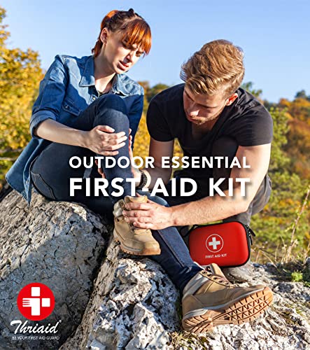 Mini First Aid Kit, 100 Pieces Water-Resistant Hard Shell Small Case - Perfect for Travel, Outdoor, Home, Office, Camping,...