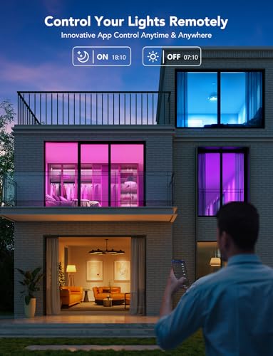 Govee Smart Light Bulbs 1200 Lumens, Color Changing Light Bulbs RGBWW Dimmable, Works with Alexa & Google Assistant, Color...