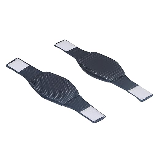 Ehucon Add-on Secure Strap Prevent 3D Heel Protector from Shifting or Falling Off,Relieve Pressure Ulcer Pain-Sold as 2 Count-Navy（NOT INCLUTE 3D Heel Protector）