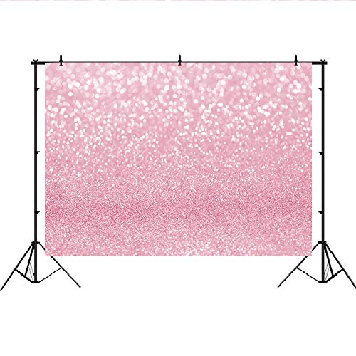 LofarisPink Bokeh Photography Backdrop with Simulated Shinny Spots, Sparkle-Like Abstract Halos Background for Newborn Bab...