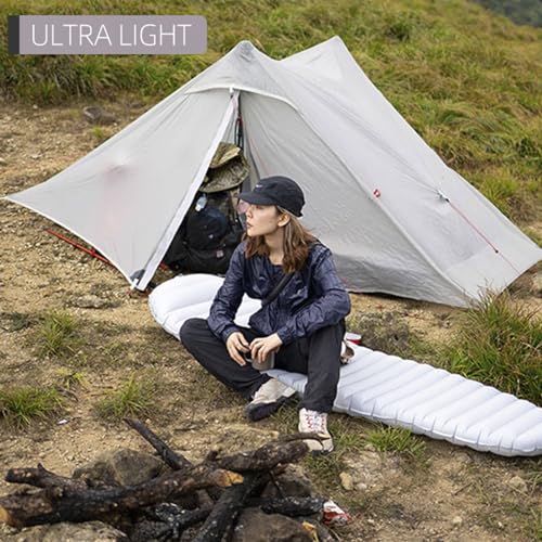 Upgraded 3FULGEAR Lanshan 2 Pro Ultralight 2-Person Tent, 3-4 Season Backpacking Tent, 20D Double-Sided Silicone Trekking ...
