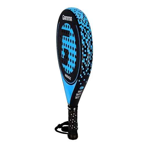GAMMA Mirage Padel Racket ? Round Shape for Forgiveness & Maneuverability with Large Sweet Spot, Soft Feel - Enhanced Control, Spin, and Comfort for Skill Development