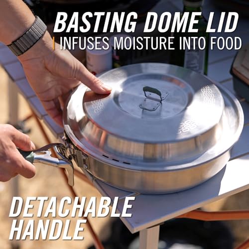 Gerber Gear ComplEAT Saute Pan - Portable Outdoor Saute Pan with Stainless Steel Construction - Premium Camp Cookware - Fe...