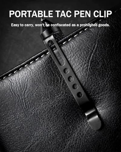 Origin-Joy Tactical Pens Self Defense, Military EDC Heavy Duty Metal Survival Pen with Tungsten Steel Tip for Men and Poli...