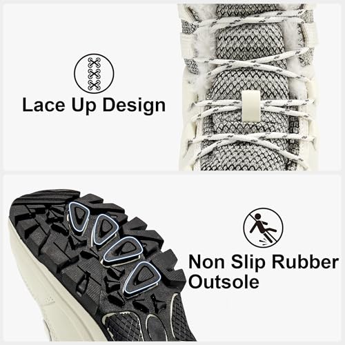 Decould sylf Snow Boots for Women: Warm Fur Lined Winter Shoes 2026 Waterproof Non Slip Comfortable Mid Calf for Hiking Wa...