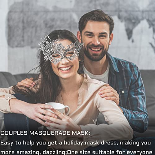FunMular Masquerade Mask for Women Lace Masks Venetian Masquerade Party Costume Party Halloween Carnival Fit for Adults, Soft