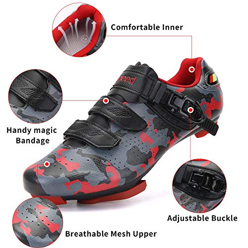 Unisex Cycling Shoes Compatible with pelaton Indoor Road Bike Riding Shoes for Men and Women Delta Cleats Clip Outdoor Pedal