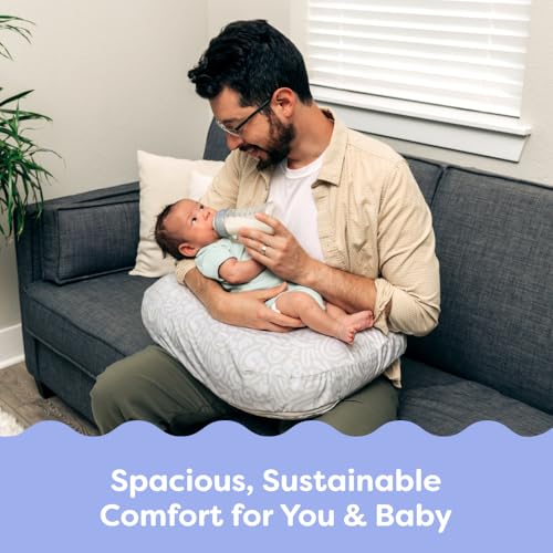 Boppy Nursing Pillow - Firm, Ergonomic U-Shaped Bottle and Breastfeeding Pillow with High Lift for Comfort and Support, Sp...