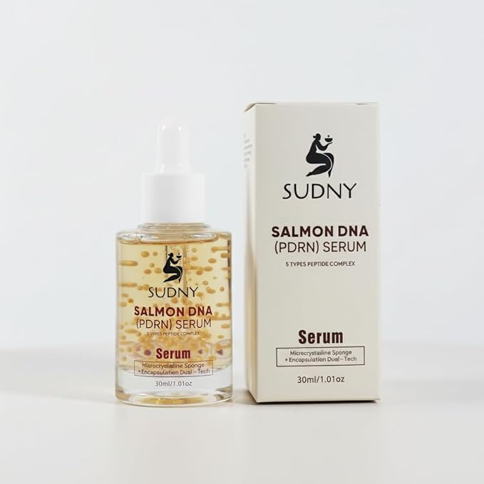 Salmon DNA PDRN Face Serums - Glow Serum with Niacinamide, Hyaluronic Acid, Collagen, Vitamin C & Peptides - Hydrating, Brightening & Firming Serum for Radiant, Smooth & Balanced Skin