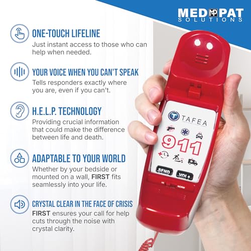 Med-Pat FIRST by TAFEA Emergency One-Touch Dialer - Instant Lifeline - H.E.L.P. Technology Emergency Response - Patented E...
