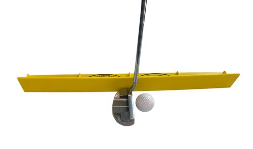 The Putting Arc - MS3 Model - Golf Training Aid Used to Perfect Your Putting and Reduce Your Score! - Practice and Master Your Putting Fundamentals! - Golden Yellow