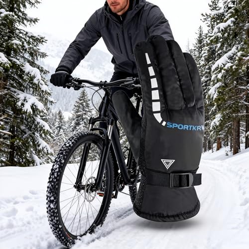 Winter Touchscreen Ski Gloves for Men and Women, Insulated Outdoor Cycling Waterproof Warm Gloves for Snow Sports