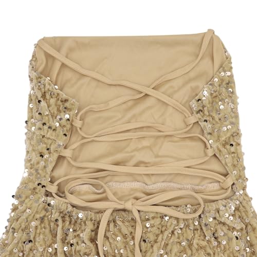 Women's Sequin Bodycon Mini Dress Sparkly Dress Sexy Criss Cross Open Back Short Dress