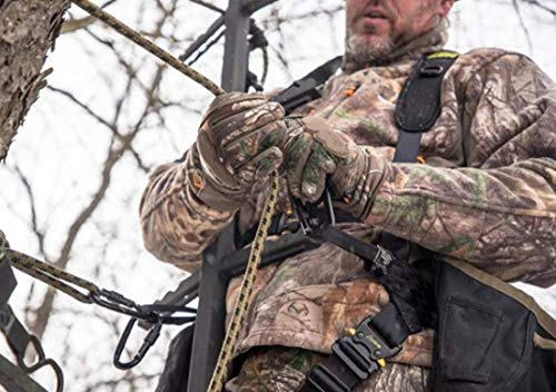 Hunter Safety System Rope Style Treestrap: 9' Hunting Safety Strap with Prussik Knot for Climbing & Treestand Security
