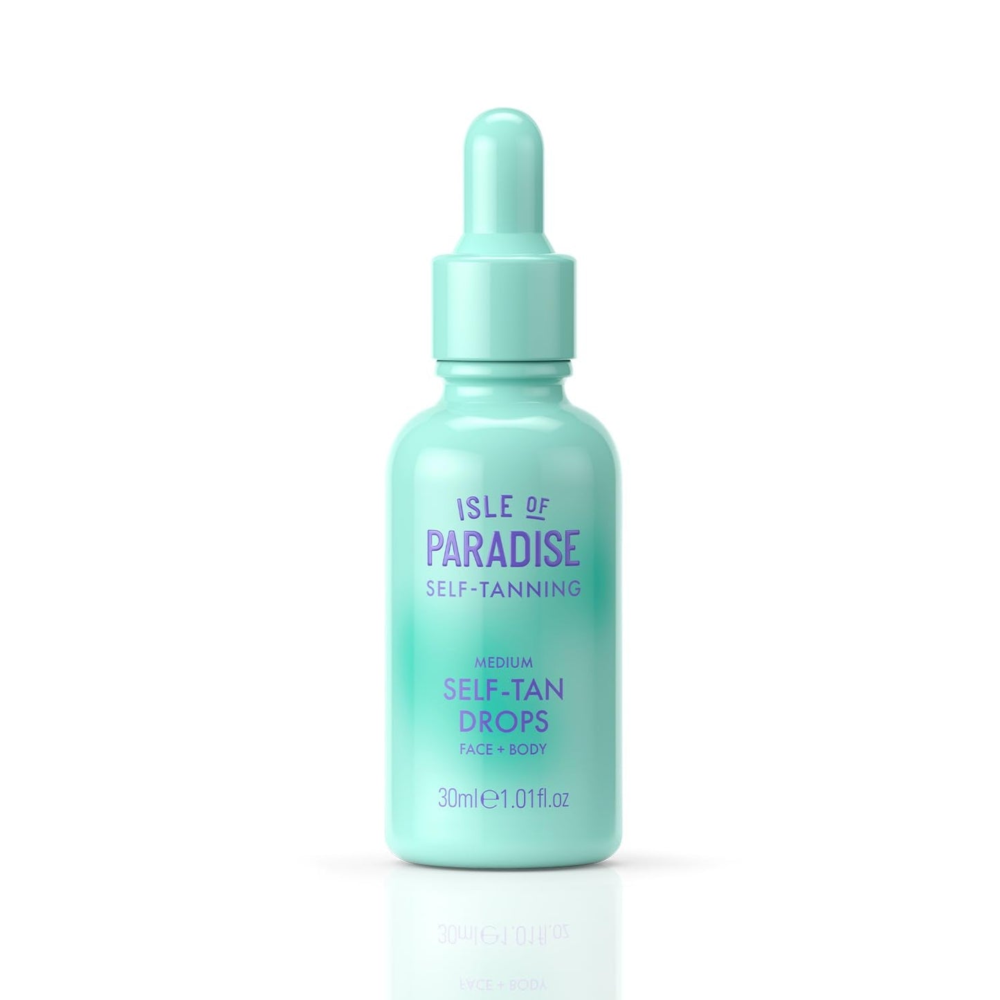 Isle of Paradise Self Tanning Face & Body Drops - Medium - Brightens & Evens Skin Tone - Self Tanner Drops for Bronzed & Glowing