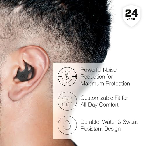 AXIL X20 Noise Reduction Ear Plugs - Pink - Customizable Fit Hearing Protection for Sleeping, Festivals, Live Events and S...