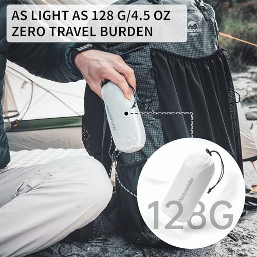 Naturehike 4.5oz Ultralight Washable Sleeping Bag Liner, Lightweight Adult Sleep Sack & Travel Sheets for Backpacking, Hot...