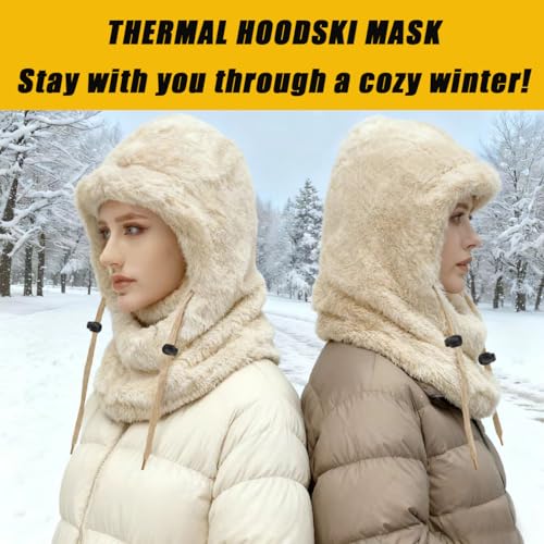 Ski Mask Balaclava for Men Women，Windproof Fleece Winter Face Mask Hat Neck Warmer