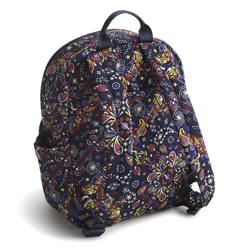 Vera Bradley Women's Premium Cotton Small Banbury Backpack, Starry Paisley, One Size