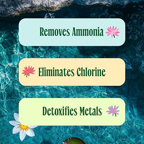 Aquarium & Pond Water Conditioner – Instantly Detoxifies Tap Water for Fish - Removes Ammonia, Chlorine, Chloramine - New ...