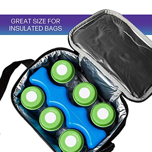 Ice Pack for Coolers, Breastmilk Bottle Storage, Lunch Box, Insulated Contoured Freezer Pack, Long Lasting Reusable Cool P...