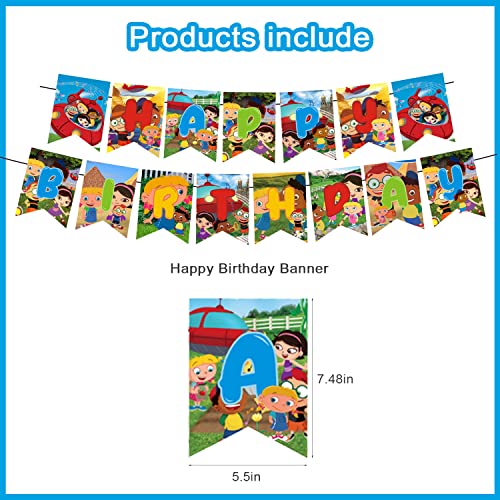 Little Einsteins Birthday Party Decorations, Caroon Little Einsteins Party Supplies with Banner, Cake Topper, Cupcake Topp...